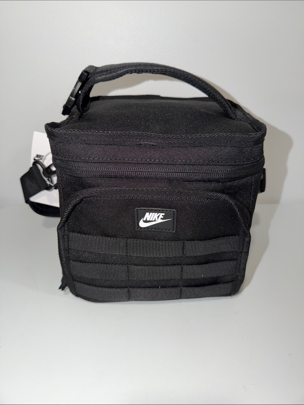 NIKE Black Tactical Insulated Lunch Bag Crossbody Strap